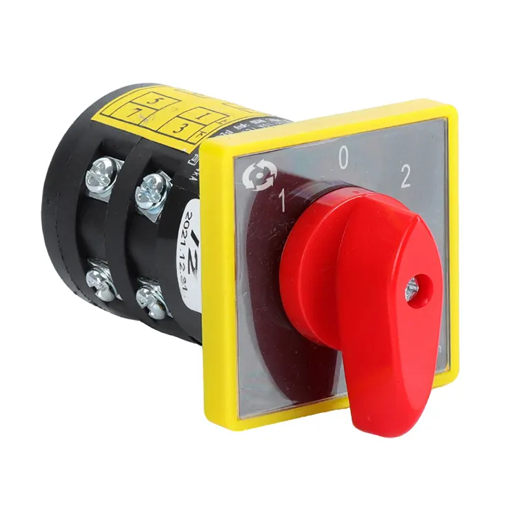 10A Combinatie roterende nokkenschakelaar met drie standen