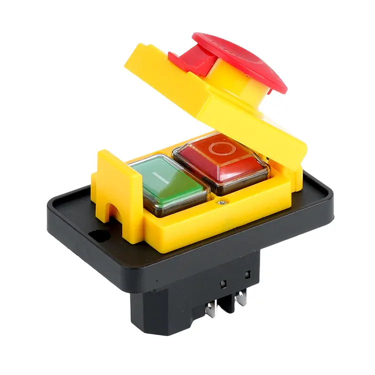 16A Middelgroot paneel Noodstopafdekking Elektromagnetische schakelaar