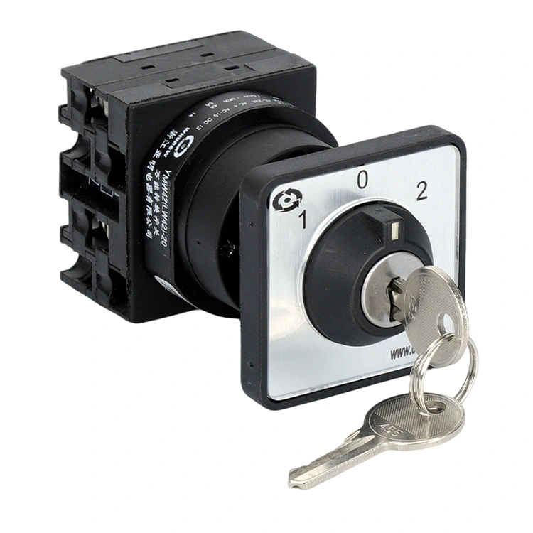 20A Sleutelknop Bedieningscentrum Installeer nokkenschakelaar met drie standen