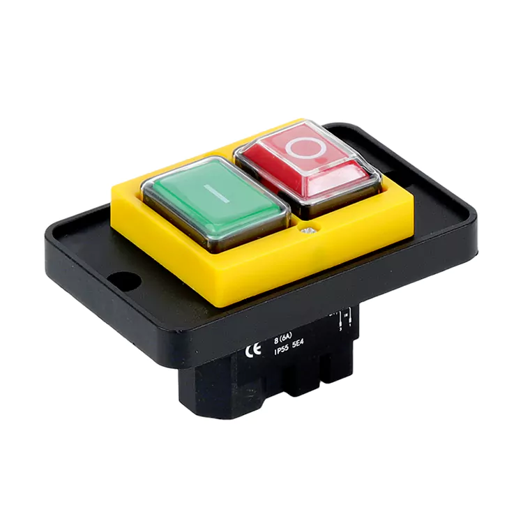 8A grote paneel gele elektromagnetische drukknop