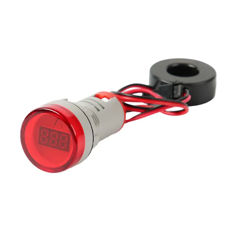 Digitale AC-ampèremeter, rond indicatielampje met enkel display