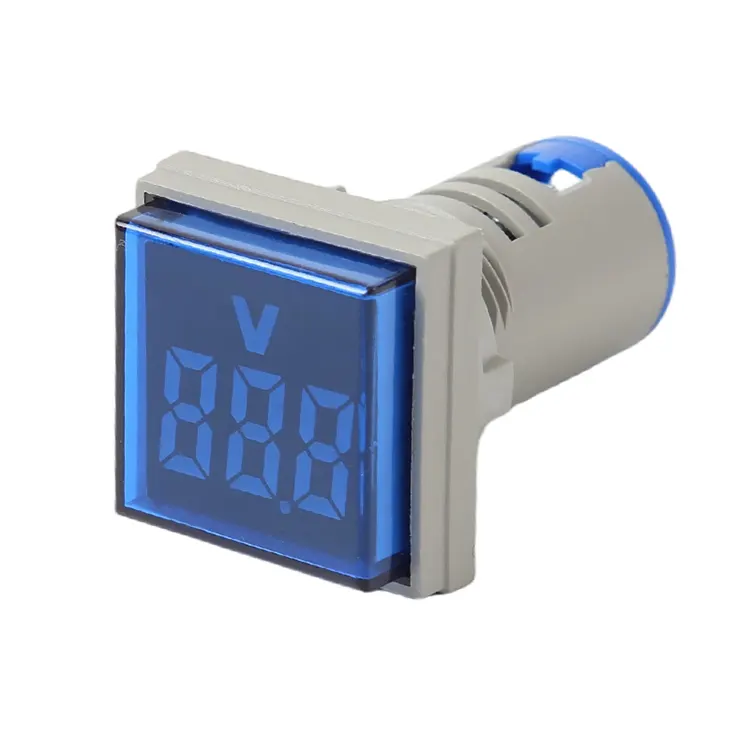 Digitale AC-voltmeter Vierkant indicatielampje met enkel display