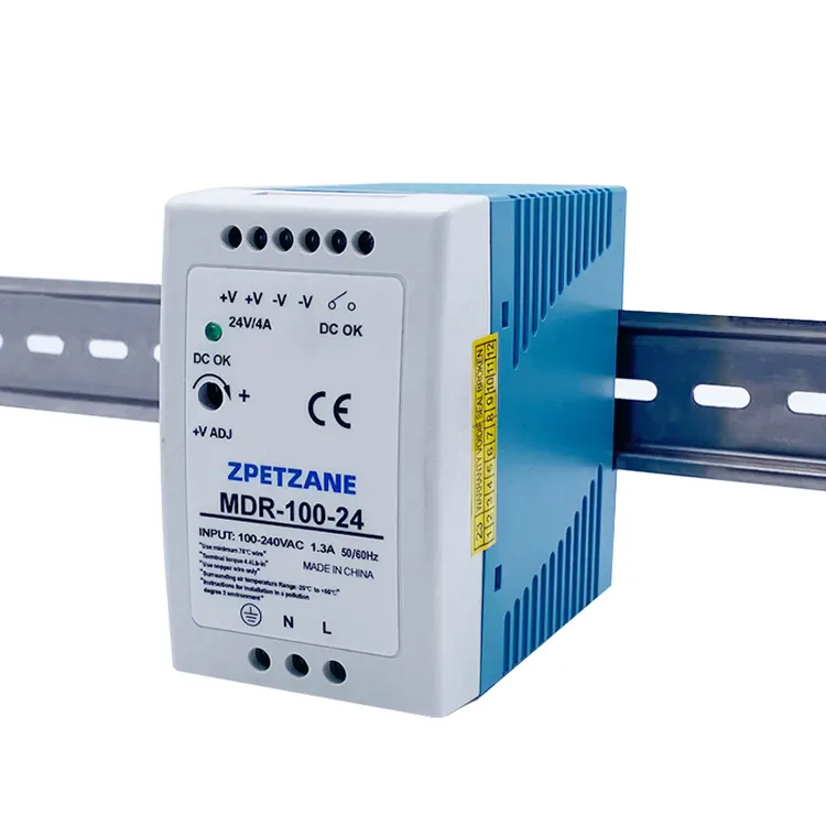 MDR-100W DIN-railgemonteerde schakelaarvoeding